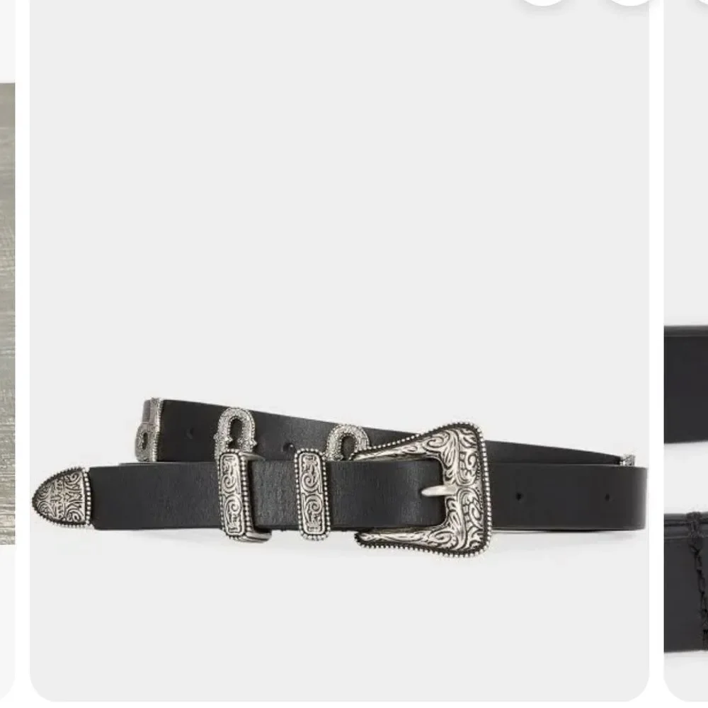 The Kooples Western-Style Leather Belt NWT - Picture 1 of 11
